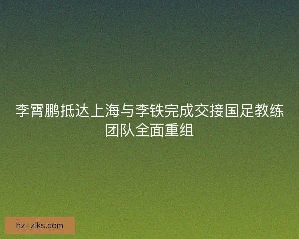 李霄鹏抵达上海与李铁完成交接国足教练团队全面重组
